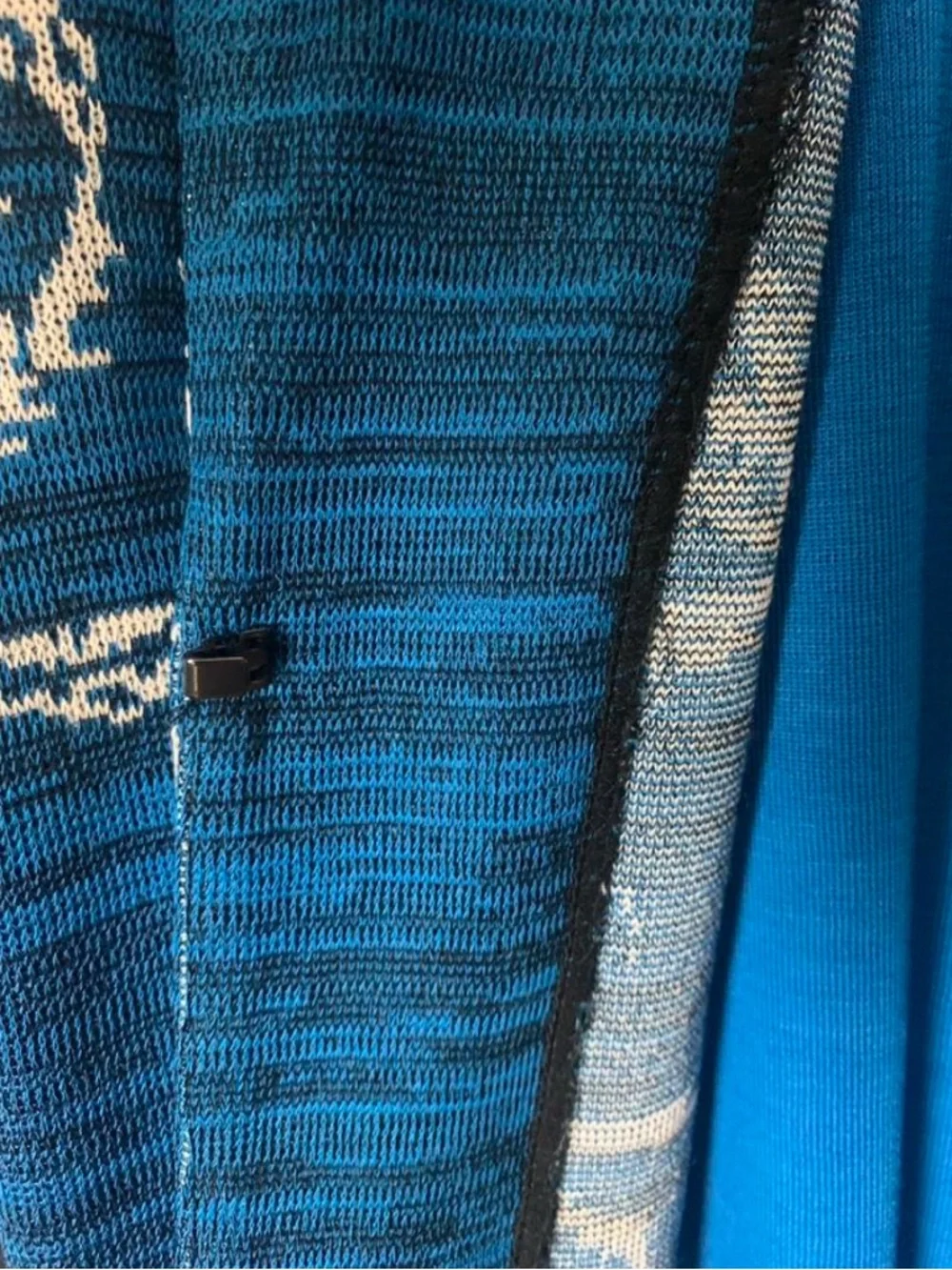 Misook Heritage Knit Jacket & Matching Tank Set - Blue/White - Size PM - EUC